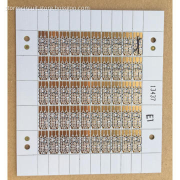 0.4mm double side PCB with White solder ENIG